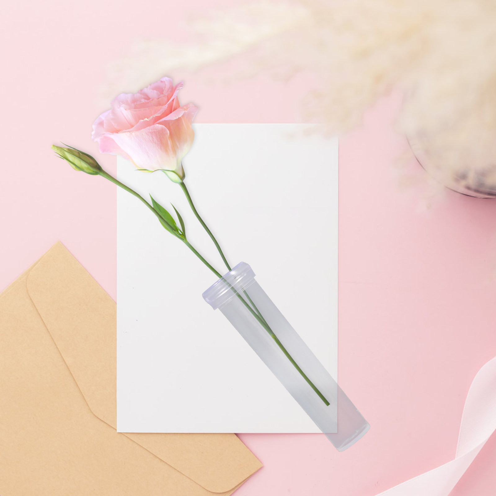 Easy Florist Supply - 100 Stück Kunststoff-Blumenwasserschläuche, Nährstoffversorgungsschläuche für frische