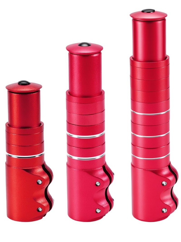 Stem Extender Tube - Verstellbarer Fahrrad-Vorbauverlängerer, 120/155/185mm Lenkererhöhung für 28,6mm