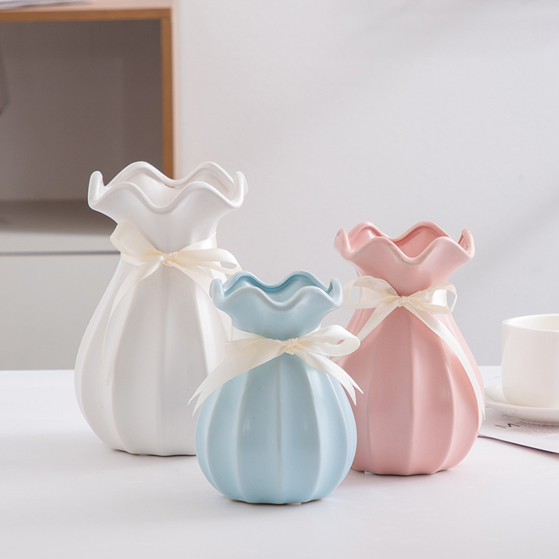 Florist Supply Store - Minimalistische Nordische Keramikvase, Wasserspeichernder Blumentopf für